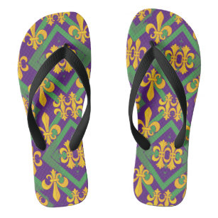 Fleur de lis deals flip flops