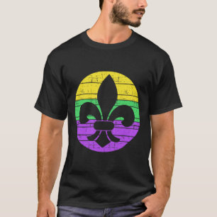 Mardi Gras Fleur De Lis For Carnival Celebration T-Shirt