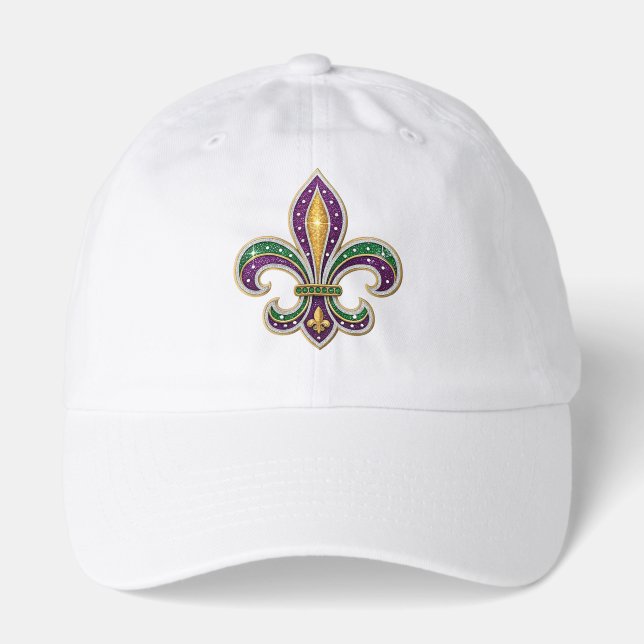 Mardi Gras Fleur de Lis Hat (Front)