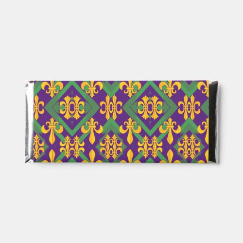 Mardi Gras fleur de lis Hershey Bar Favors