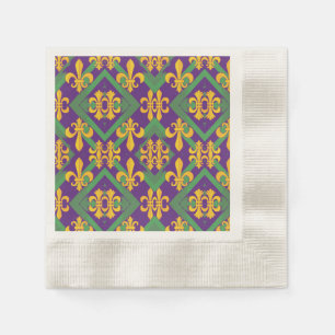 Mardi Gras Fleur de lis Napkins