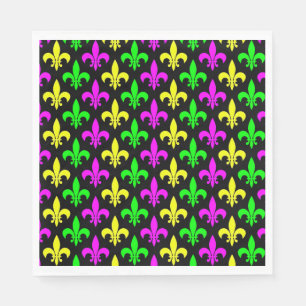 Mardi Gras Fleur De Lis Napkins