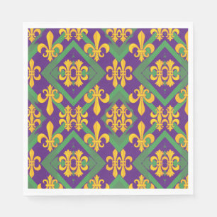 Mardi Gras Fleur de lis Napkins