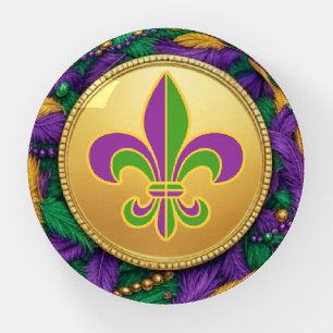 Mardi Gras Fleur de lis Paperweight