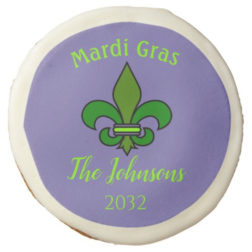 Mardi Gras Fleur de Lis Party Favor Cookies