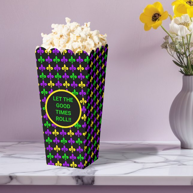 Mardi Gras Fleur de Lis Pattern Custom Favor Box (Creator Uploaded)