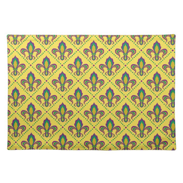 Mardi Gras Fleur De Lis Placemat (Front)