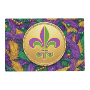 Mardi Gras Fleur de lis Placemat