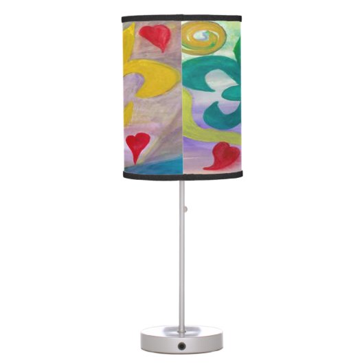 Mardi Gras Fleur de lis table lamp (Back)