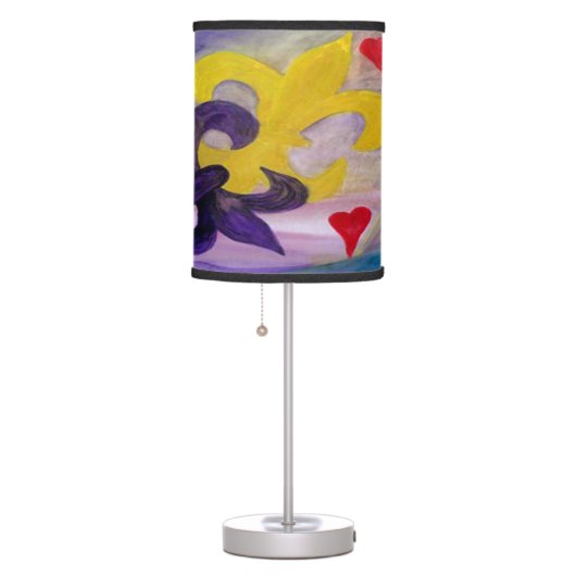 Mardi Gras Fleur de lis table lamp (Right)