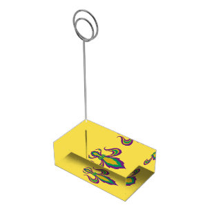 Fleur De Lis Table Card Holders Zazzle Mardi Gras Fleur De Lis Table Number Holder