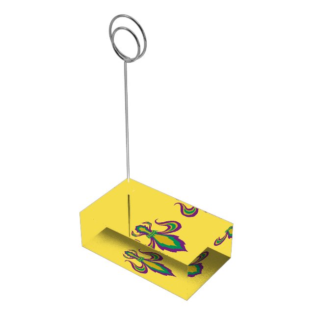 Mardi Gras Fleur De Lis Table Number Holder (Corner)