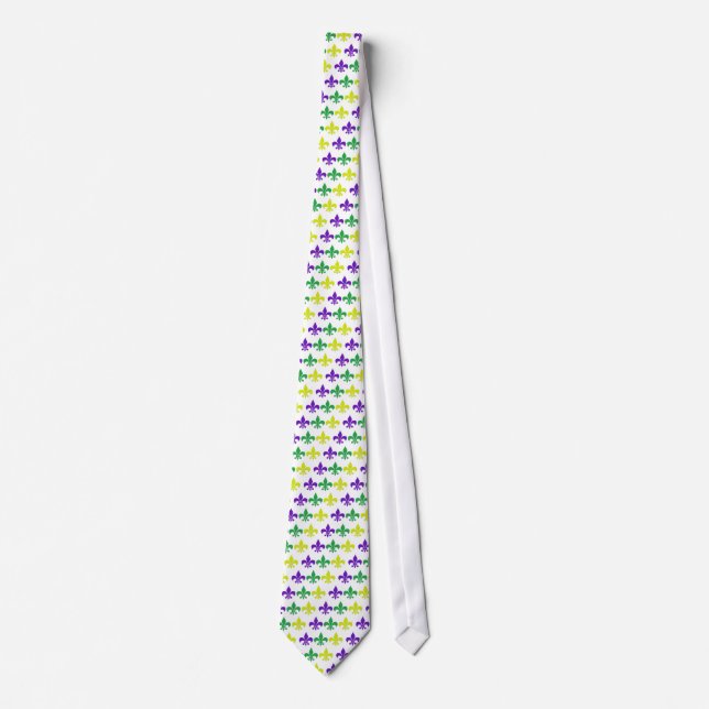 Mardi Gras Fleur de lis Tie (Front)