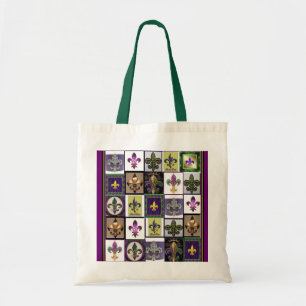 Mardi Gras Fleur De Lis Tote Bag