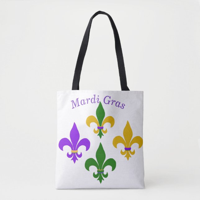 Mardi Gras Fleur de Lis  Tote Bag (Front)