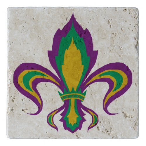 Mardi Gras Fleur De Lis Trivet