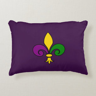 Mardi Gras fleur-de-lys Decorative Pillow