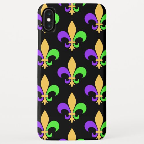 Mardi Gras Fleur de Lys New Orleans Style iPhone XS Max Case