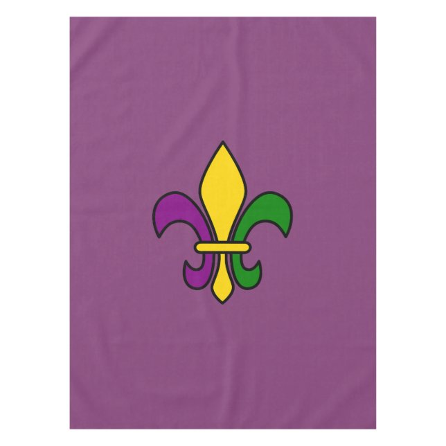 Mardi Gras fleur-de-lys Tablecloth (Front)