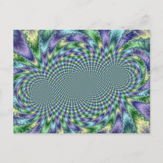 Mardi Gras - Fractal Postcard (Front)