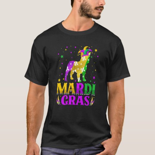Mardi Gras French Bulldog Dog Carnival Jester T_Shirt