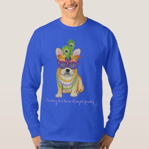 Mardi Gras Frenchie Hoodie T_Shirt