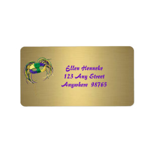 Mardi Gras Fun Label