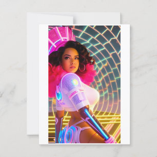 Mardi Gras Galaxy Queen Postcard