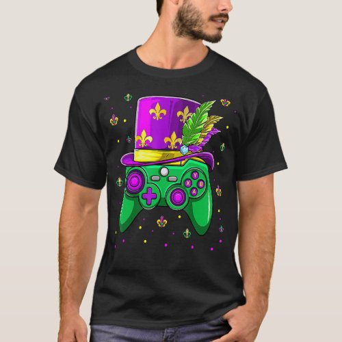 Mardi Gras Gamer Toddler Kids Gaming Boys  Costume T_Shirt