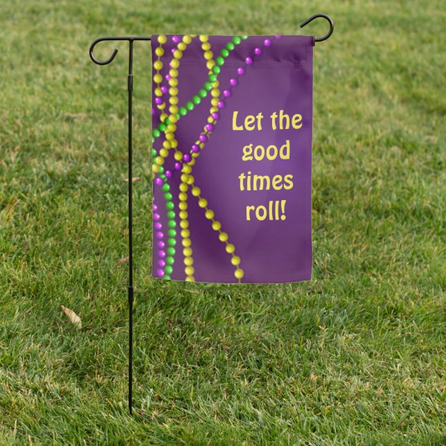 Mardi Gras Garden Flag (In SItu)