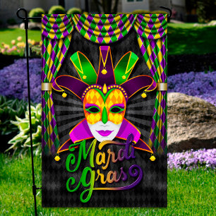 Mardi Gras Garden Flag, Mardi Gras Mask Flag