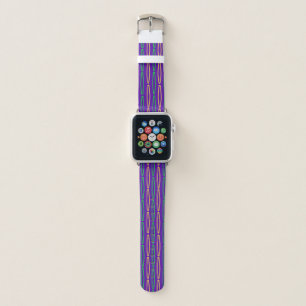Mardi Gras Geometric Repeat Apple Watch Band