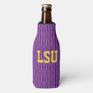 Mardi Gras Geometric Repeat Bottle Cooler