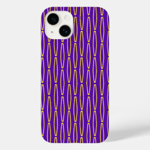 Mardi Gras Geometric Repeat Case-Mate iPhone 14 Case