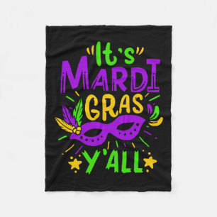 Mardi Gras Gift Fleece Blanket