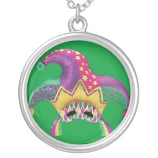 Mardi Gras Gift Sterling Silver Necklace