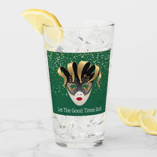 Mardi Gras Glass_Let The Good Times Roll Glass