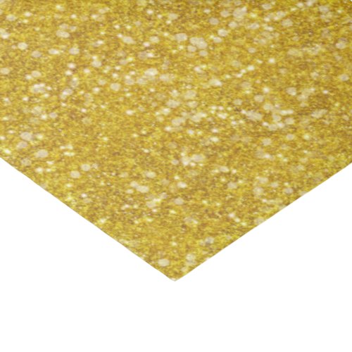 Mardi Gras Gold Solid Color Faux Glitter Bling Tissue Paper