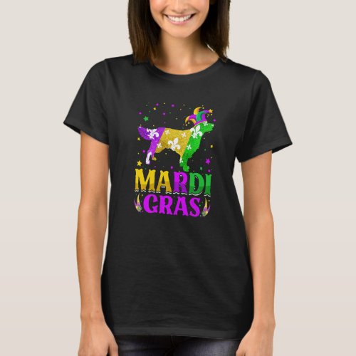Mardi Gras Golden Retriever Dog Lover Carnival Jes T-Shirt