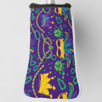 Mardi gras golf head cover | Zazzle