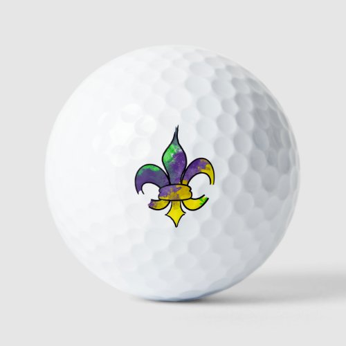 Mardi Gras Golfball Golf Balls