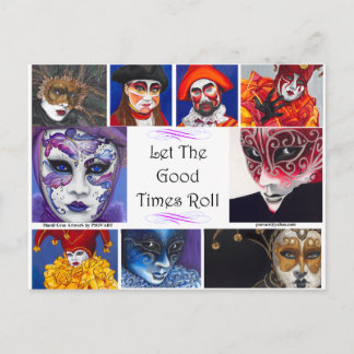 Mardi Gras Good Times  Postcard