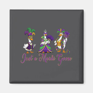 Mardi Gras Goose 2026 Gift Funny Tee Men, Women  Magnet