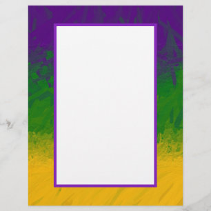 Mardi Gras Gradient Letterhead