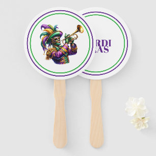 Mardi Gras Hand Fan