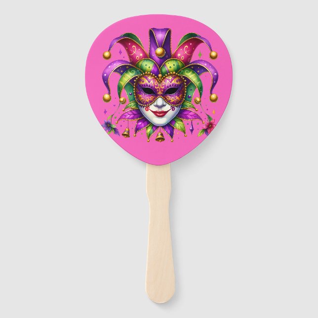 Mardi Gras     Hand Fan (Back)