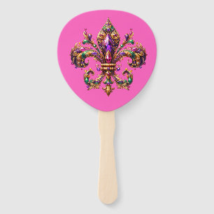 Mardi Gras     Hand Fan