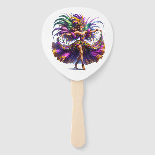 Mardi Gras     Hand Fan
