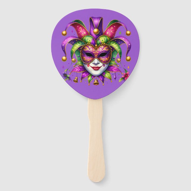 Mardi Gras     Hand Fan (Back)