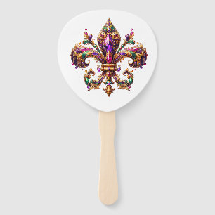Mardi Gras     Hand Fan